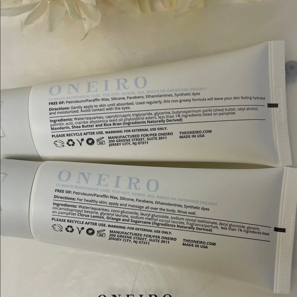 Oneiro Sunchasers Body Wash and Body Milk with Bag